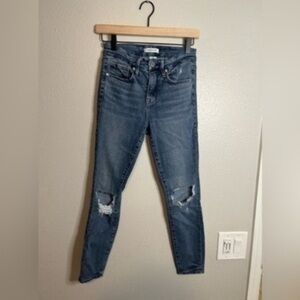 Good American good leg crop jeans
